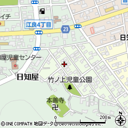 宮崎県日向市山手町周辺の地図