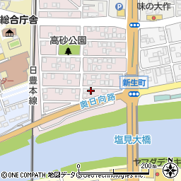 宮崎県日向市高砂町126周辺の地図