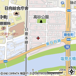 宮崎県日向市高砂町144周辺の地図