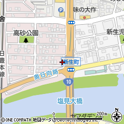 宮崎県日向市高砂町116周辺の地図