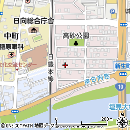 宮崎県日向市高砂町174周辺の地図