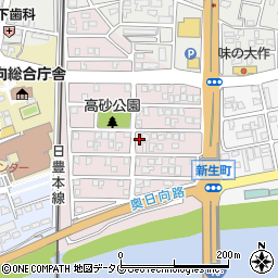 宮崎県日向市高砂町87周辺の地図