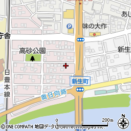 宮崎県日向市高砂町93周辺の地図