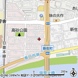 宮崎県日向市高砂町93周辺の地図