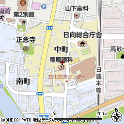 九州労働金庫日向支店周辺の地図