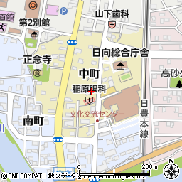 九州労働金庫日向支店周辺の地図