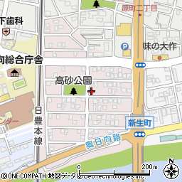 宮崎県日向市高砂町86周辺の地図