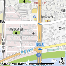 宮崎県日向市高砂町80周辺の地図
