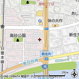 宮崎県日向市高砂町79周辺の地図