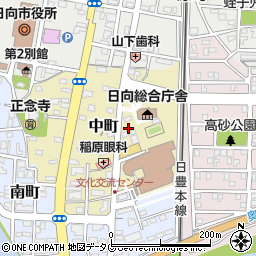 旭マルヰガス株式会社日向営業所周辺の地図