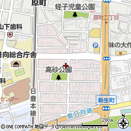 宮崎県日向市高砂町215周辺の地図