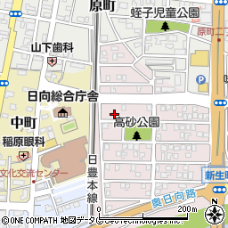 宮崎県日向市高砂町222周辺の地図