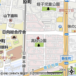 宮崎県日向市高砂町218周辺の地図