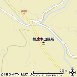 福連木出張所前周辺の地図
