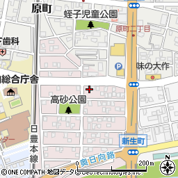宮崎県日向市高砂町50周辺の地図
