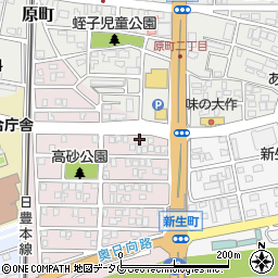 宮崎県日向市高砂町54周辺の地図