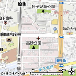 宮崎県日向市高砂町214周辺の地図