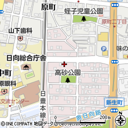 宮崎県日向市高砂町210周辺の地図