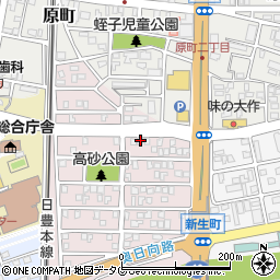 宮崎県日向市高砂町51周辺の地図