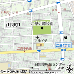 宮崎県日向市江良町周辺の地図