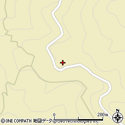 熊本県球磨郡五木村大薮周辺の地図