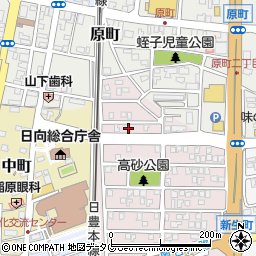 宮崎県日向市高砂町29周辺の地図