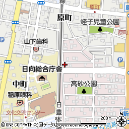 宮崎県日向市高砂町25周辺の地図