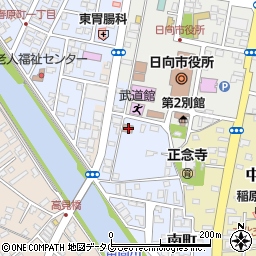宮崎家庭裁判所日向出張所周辺の地図