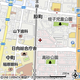 宮崎県日向市高砂町12周辺の地図