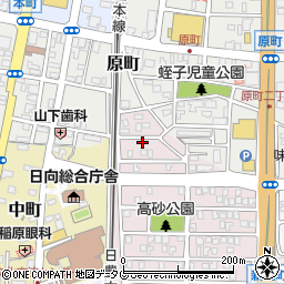 宮崎県日向市高砂町13周辺の地図