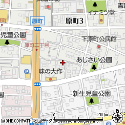 宮崎県日向市原町2丁目106周辺の地図