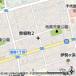 宮崎県日向市曽根町周辺の地図