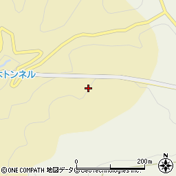 福連木トンネル周辺の地図