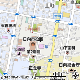 興和商事株式会社　日向営業所周辺の地図