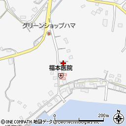 本渡楠浦郵便局周辺の地図