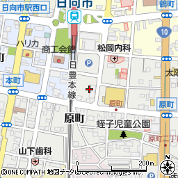 宮崎県日向市原町12周辺の地図