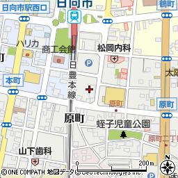 宮崎県日向市原町12周辺の地図