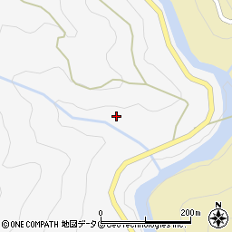 熊本県球磨郡五木村小椎葉周辺の地図