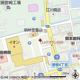 宮崎県日向市日知屋古田町周辺の地図
