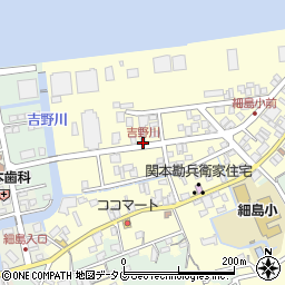 吉野川周辺の地図