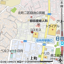 宮崎県日向市都町周辺の地図