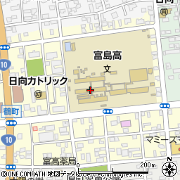 富島高校周辺の地図