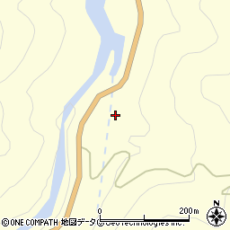 熊本県球磨郡五木村甲周辺の地図
