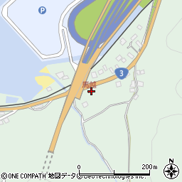 熊本県八代市日奈久馬越町周辺の地図
