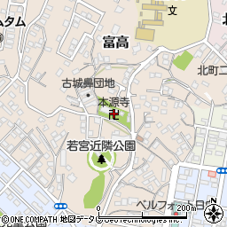 本源寺周辺の地図