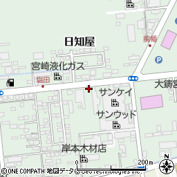 鶴崎林商運輸株式会社　日向営業所周辺の地図