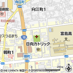 鶴町公園周辺の地図