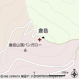 倉岳周辺の地図