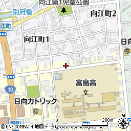 宮交タクシー株式会社　日向営業所周辺の地図
