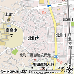 宮崎県日向市北町周辺の地図